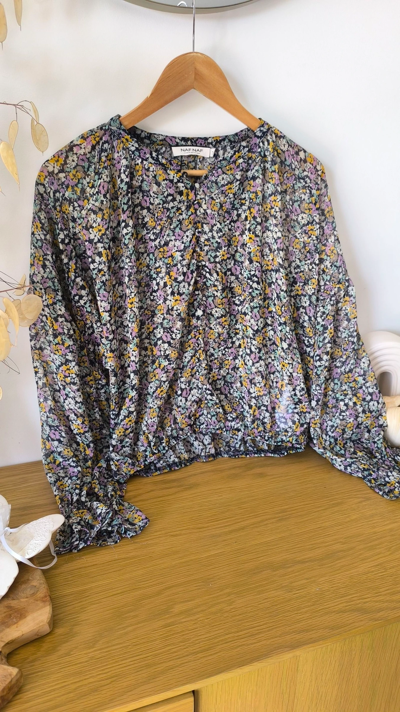 Blouse fleurs Naf Naf